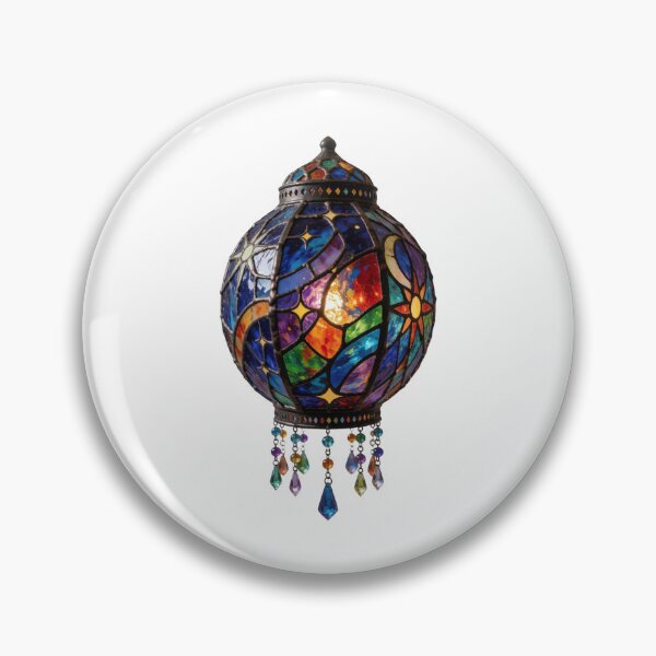 Item preview, Stained Glass Lantern Sticker | Fantasy Lantern Art designed and sold by AillustriaAK.