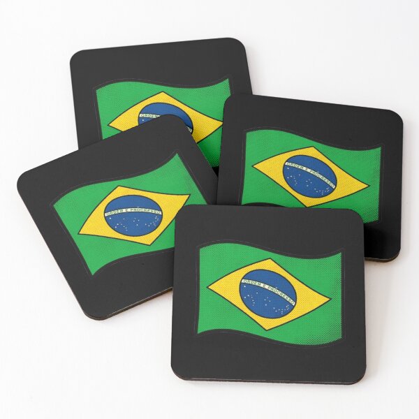 Item preview, Brazil – Green, Yellow, and Blue Pop Art Flag designed and sold by Wawan35200.
