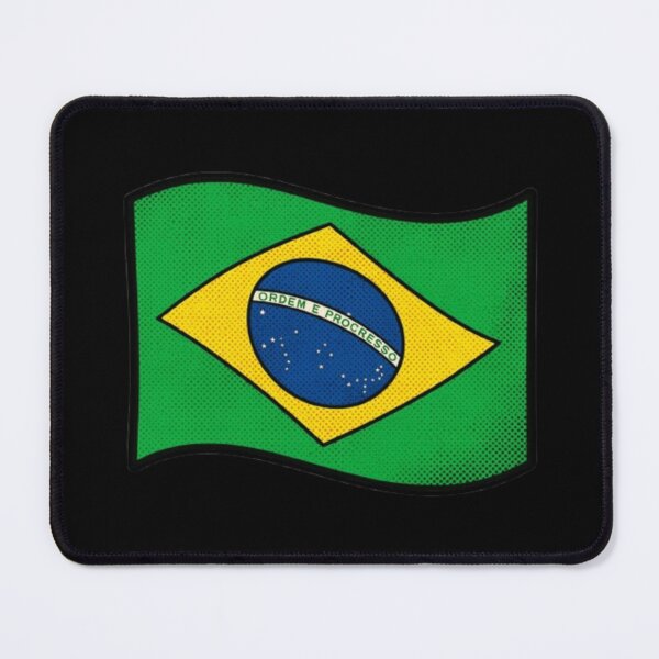 Item preview, Brazil – Green, Yellow, and Blue Pop Art Flag designed and sold by Wawan35200.