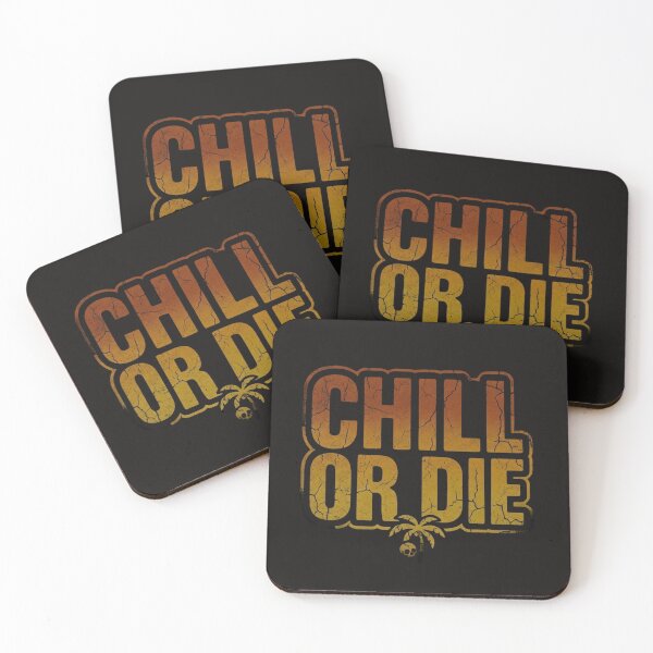 Item preview, Chill or Die Funny Vintage Pun - Distressed 80s Retro Gradient T-Shirt designed and sold by Clintora.