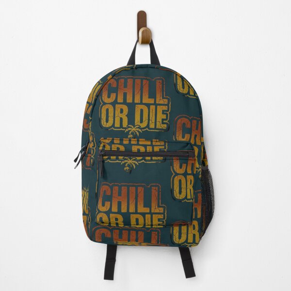 Item preview, Chill or Die Funny Vintage Pun - Distressed 80s Retro Gradient T-Shirt designed and sold by Clintora.
