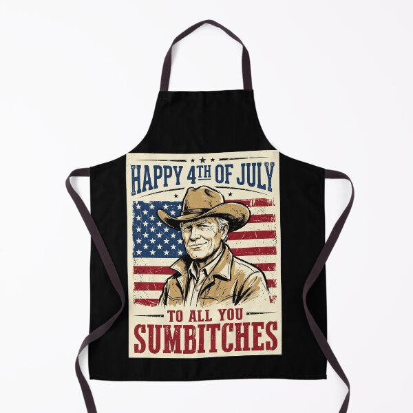 Item preview, Happy 4th Of July To All You Sumbitches American Patriot Cowboy Humor designed and sold by SofenArt.