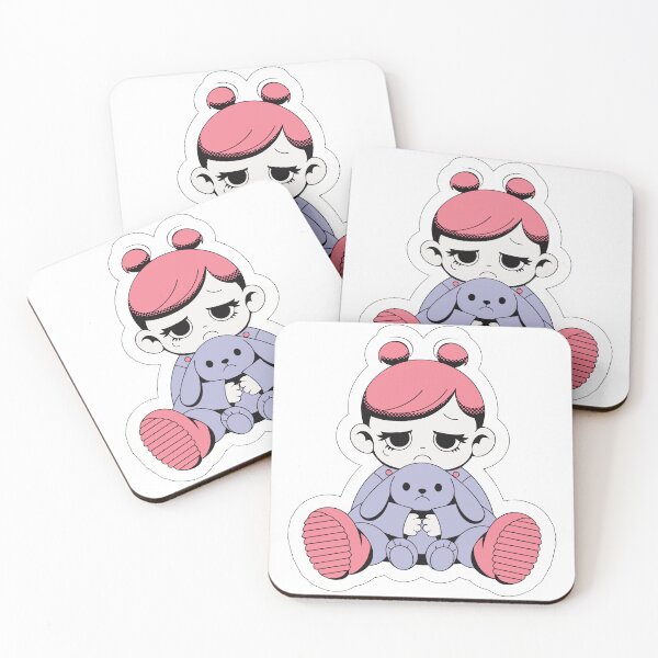 Item preview, Retro Sad Anime Baby Girl Sticker designed and sold by inkfusionhub99.