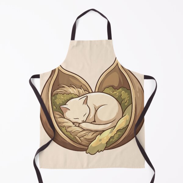 Item preview, Cozy Cat in Bed: Woodland Nutshell Kitty designed and sold by MythicCotton.