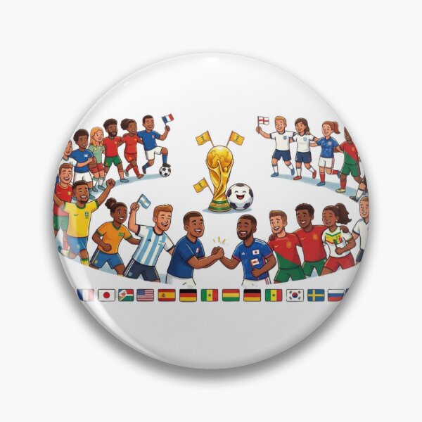 Item preview, Global Football Unity – Cute World Cup Fans & Teams designed and sold by Wear Sculpt.