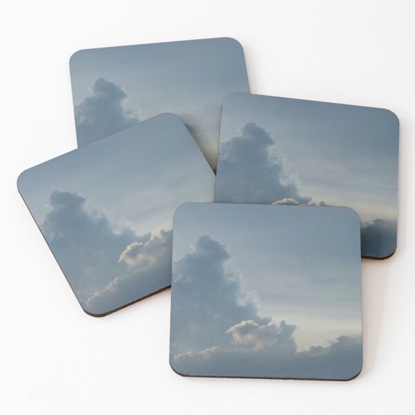 Item preview, Clouds with warm light breaking through blue sky designed and sold by GingaDesigns.