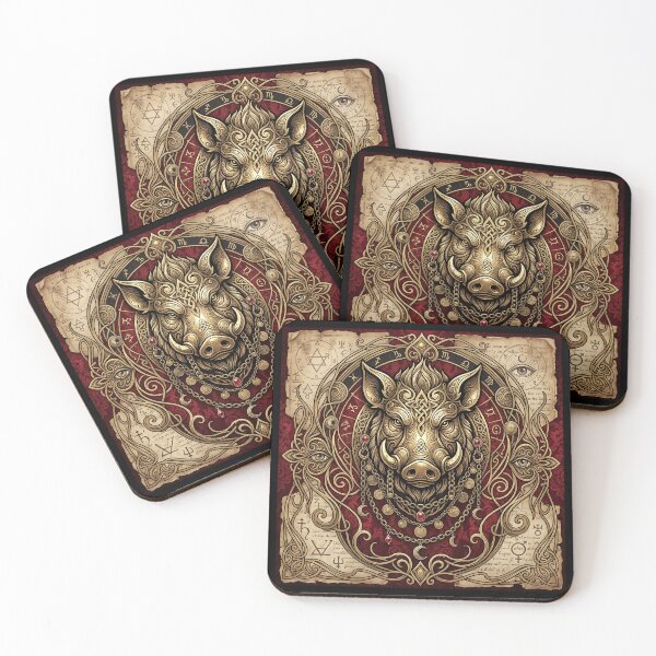 Item preview, Celtic Boar designed and sold by The Quiet Canvas By Jacky.