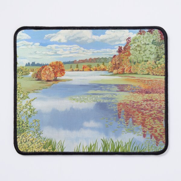 Item preview, Lindean Loch, Scottish Borders (acrylic on canvas) designed and sold by Painting By Nature.