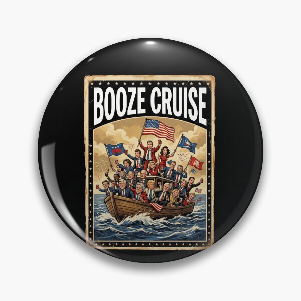Item preview, Booze Cruise Political Humor American Politicians Satire designed and sold by SofenArt.