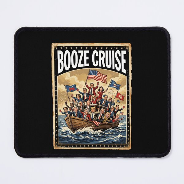 Item preview, Booze Cruise Political Humor American Politicians Satire designed and sold by SofenArt.