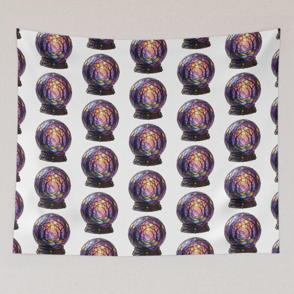 Item preview, Stained Glass Forest Orb Sticker | Enchanted Woodland Art designed and sold by AillustriaAK.