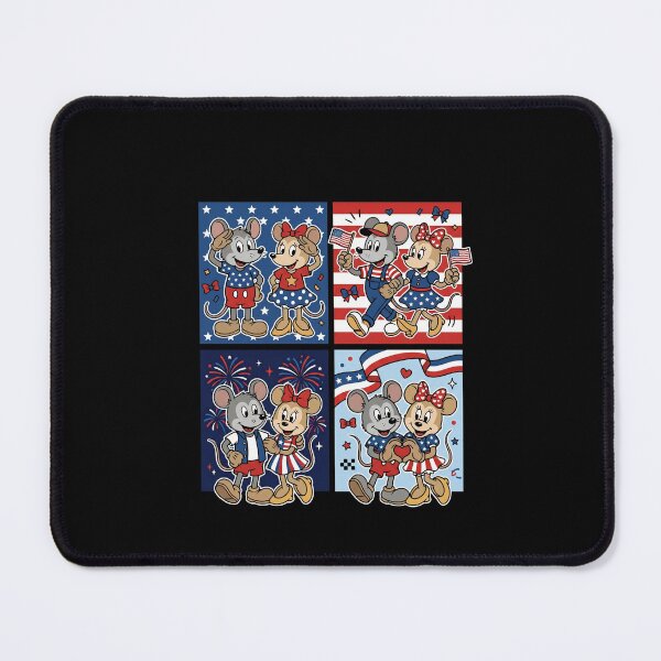 Item preview, Patriotic Mice Couple Independence Day USA Celebration designed and sold by SofenArt.