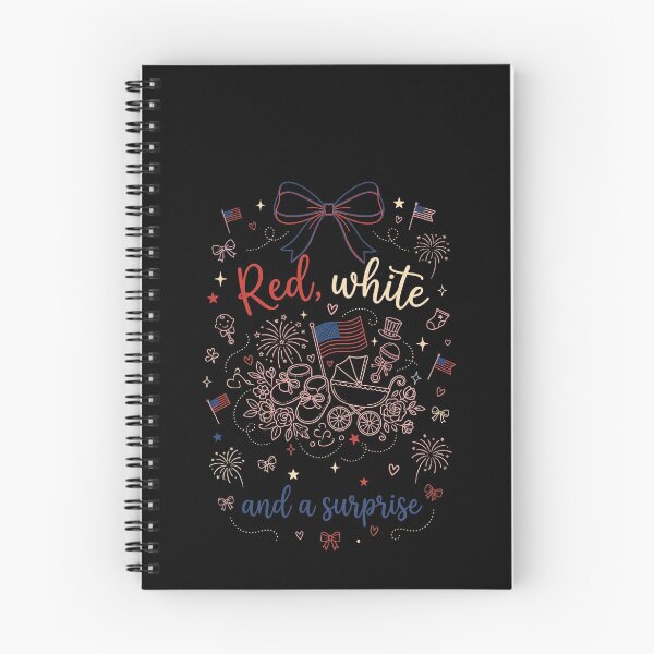 Item preview, Red White And A Surprise Fourth Of July Pregnancy Announcement Expecting Parents designed and sold by SofenArt.