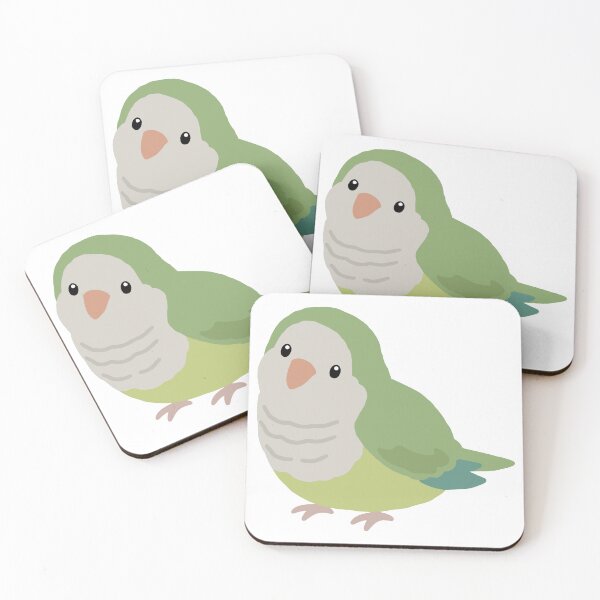 Item preview, Chubby Green Quaker Parrot designed and sold by Doodlywood.