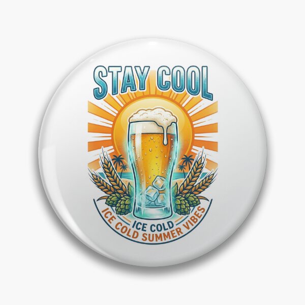 Item preview, Stay Cool Ice Cold Beer T-Shirt - Summer Vibes Graphic designed and sold by Klrshop.