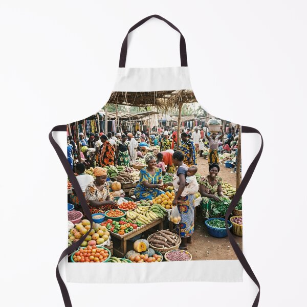 Item preview, Colorful African Market Women Selling Fresh Produce designed and sold by SavannaCanvas.