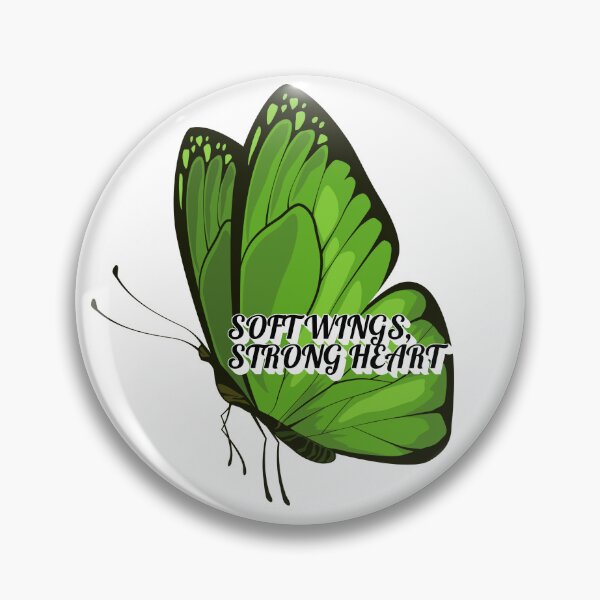 Item preview, Soft Wings Strong Heart Butterfly Sticker | Inspirational Quote Butterfly Art | Resilience & Growth Design ??✨ designed and sold by Pandey14.