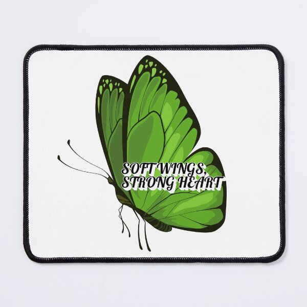 Item preview, Soft Wings Strong Heart Butterfly Sticker | Inspirational Quote Butterfly Art | Resilience & Growth Design ??✨ designed and sold by Pandey14.