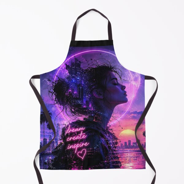 Item preview, Create. Inspire. – Neon Double Exposure Art designed and sold by Personiq Kaleido.