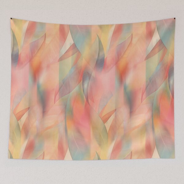 Item preview, Pastel Botanical Leaf Pattern designed and sold by imaniko.