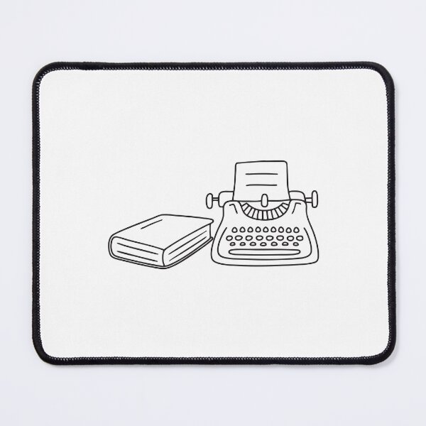Item preview, Typewriter Beside Closed Book designed and sold by rasagamastore.