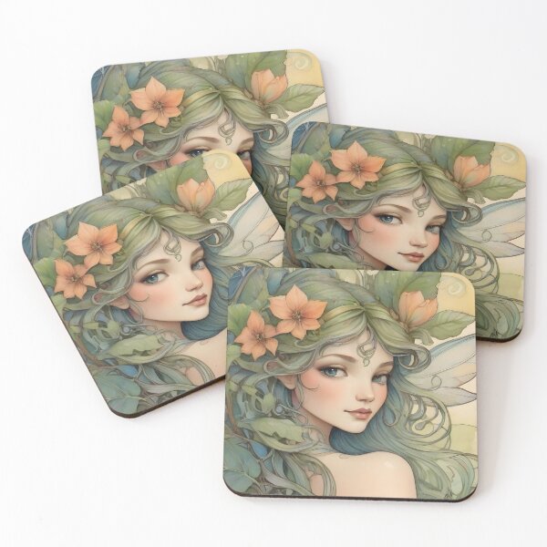Item preview, Enchanting Forest Fairy Watercolor Fantasy Art designed and sold by ECCreationx.