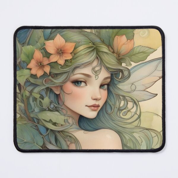 Item preview, Enchanting Forest Fairy Watercolor Fantasy Art designed and sold by ECCreationx.