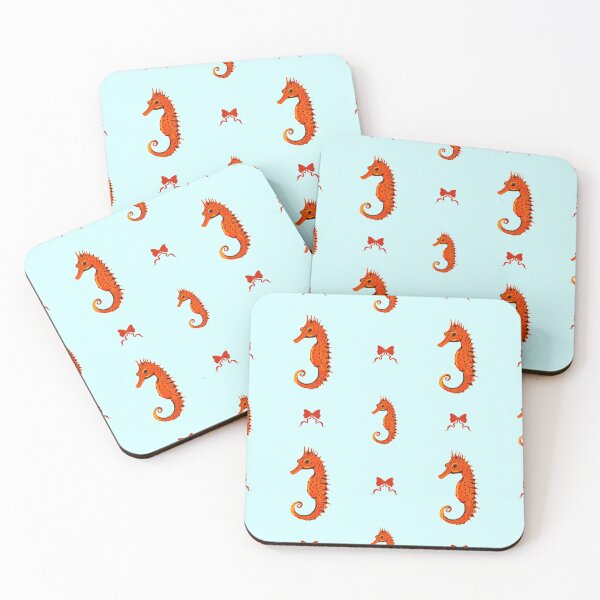Item preview, Ocean Life Coastal Pattern Collection | Seahorses, Stingrays, Tropical Fish & Shrimp | Nautical Marine Surface Pattern Designs designed and sold by VirtuallyCreativ .