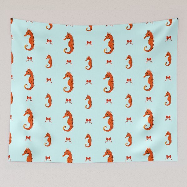 Item preview, Ocean Life Coastal Pattern Collection | Seahorses, Stingrays, Tropical Fish & Shrimp | Nautical Marine Surface Pattern Designs designed and sold by VirtuallyCreativ .