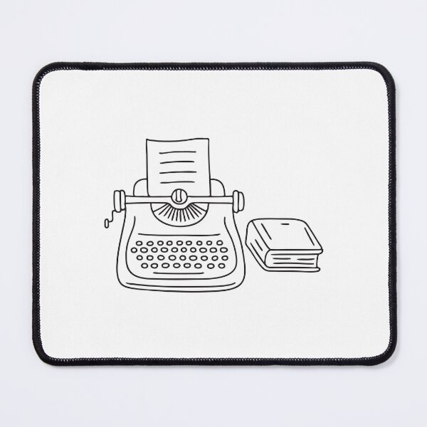 Item preview, Closed Book Beside Vintage Typewriter designed and sold by rasagamastore.