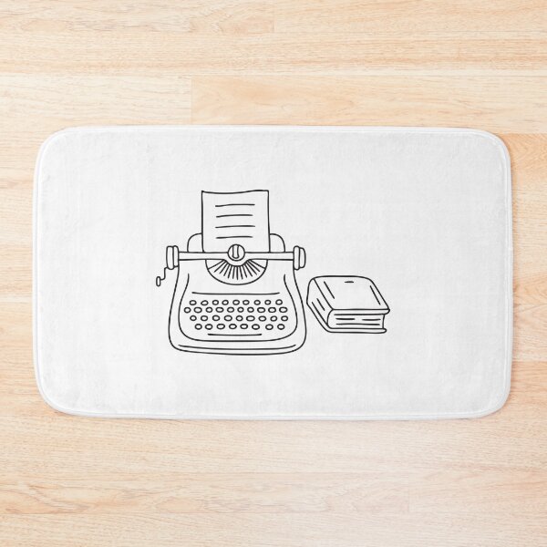 Item preview, Closed Book Beside Vintage Typewriter designed and sold by rasagamastore.