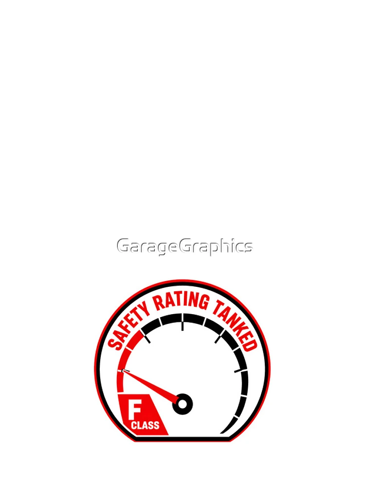 Thumbnail 4 of 4, iPhone Case, Safety Rating Tanked - Sim Racing Humor designed and sold by GarageGraphics.