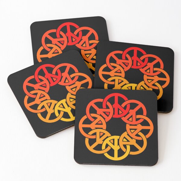 Item preview, Circle of Peace Signs (orange to red) designed and sold by JMParadis.