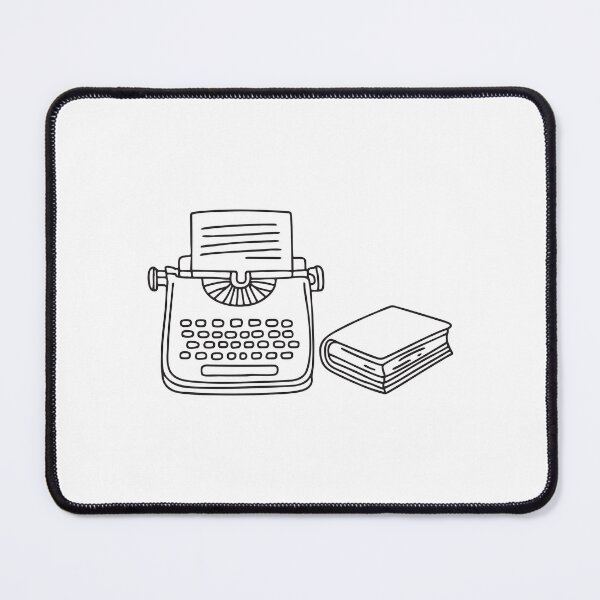 Item preview, Typewriter Resting Next to Closed Book designed and sold by rasagamastore.
