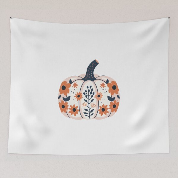 Item preview, Scandinavian Folk Art, Floral Pumpkin designed and sold by xiao xuans.