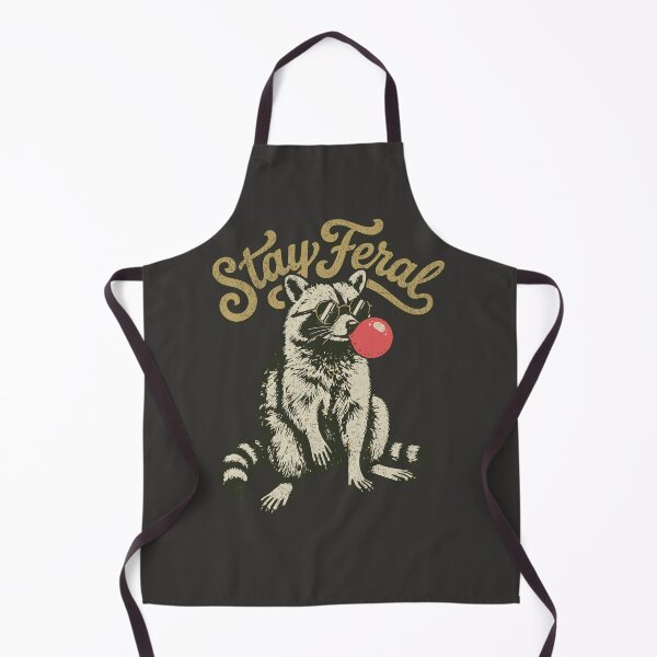Item preview, Stay Feral Retro Bubblegum Raccoon designed and sold by AwesomeBeyondLimits.