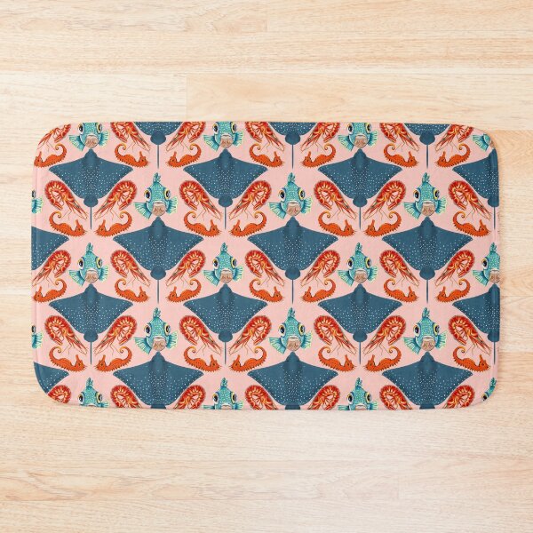Item preview, Ocean Life Coastal Pattern Collection | Seahorses, Stingrays, Tropical Fish & Shrimp | Nautical Marine Surface Pattern Designs designed and sold by VirtuallyCreativ .