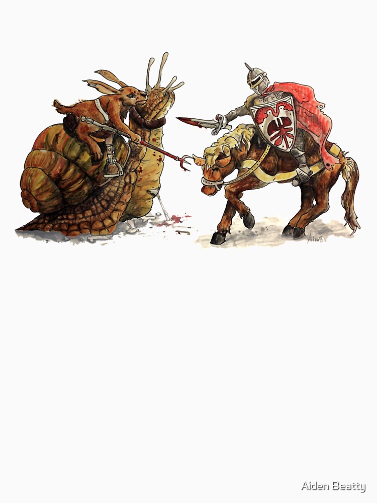 "SNAIL vs KNIGHT " Tshirt by aidenb79 Redbubble