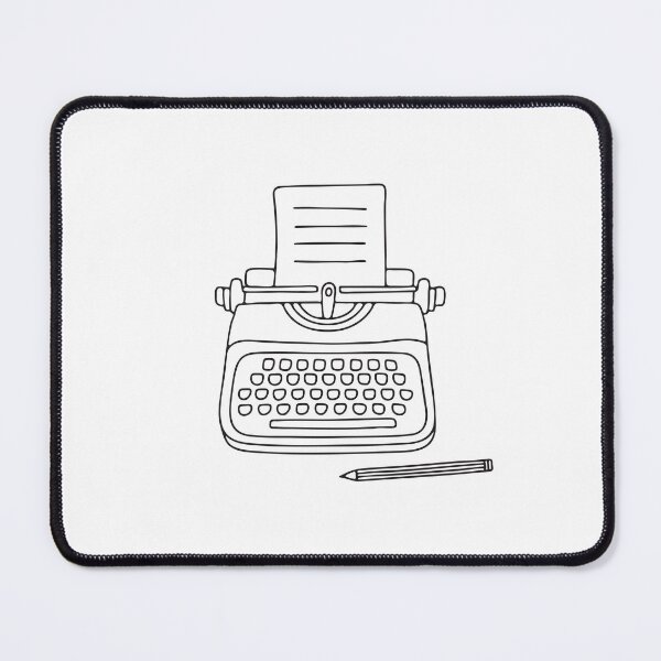 Item preview, Typewriter with Pencil Beside It designed and sold by rasagamastore.