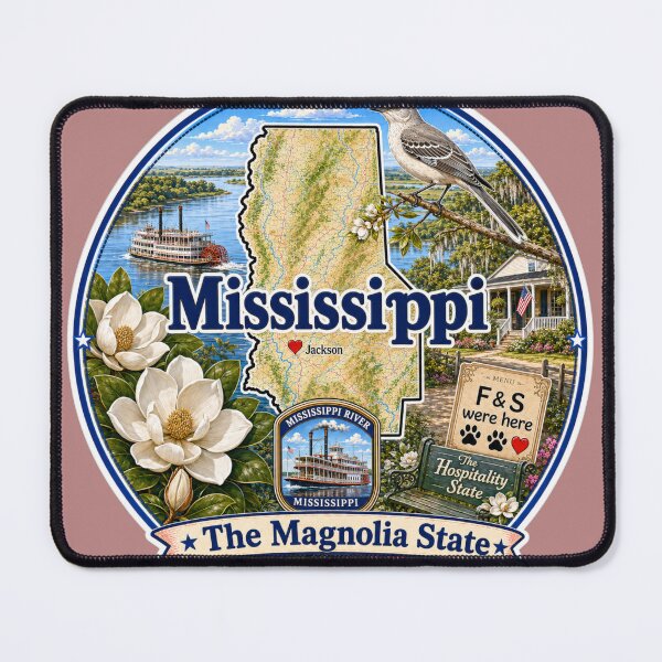 Item preview, Mississippi - Collect America with Freckle and Spencer designed and sold by CollectrsCornr.