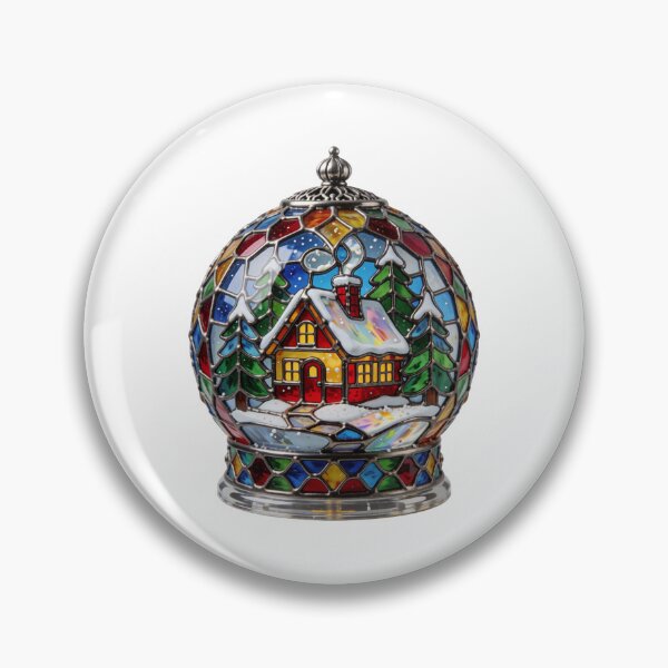 Item preview, Stained Glass Forest Orb Sticker | Enchanted Woodland Art designed and sold by AillustriaAK.