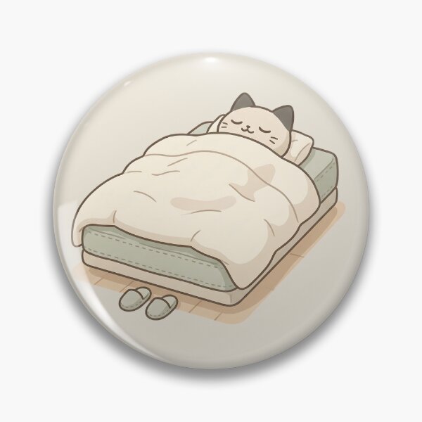 Item preview, Cozy Cat in Bed: Tucked In Kawaii Kitten designed and sold by MythicCotton.