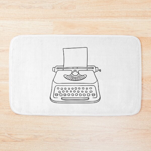 Item preview, Typewriter with Partially Inserted Paper designed and sold by rasagamastore.