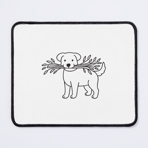 Item preview, Dog Carrying Twig in Mouth designed and sold by rasagamastore.