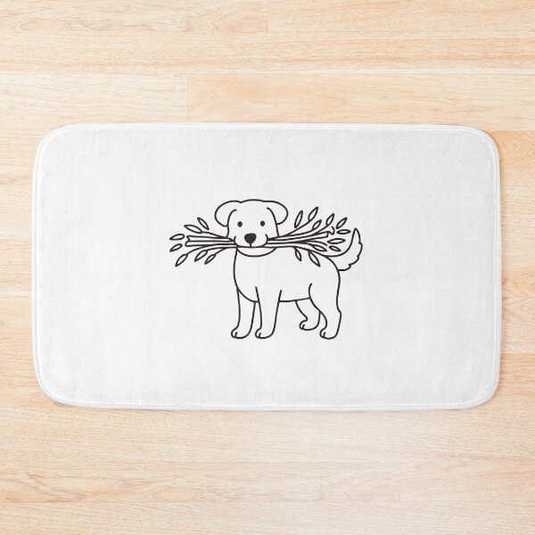 Item preview, Dog Carrying Twig in Mouth designed and sold by rasagamastore.