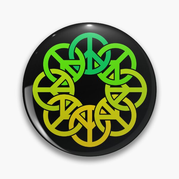 Item preview, Circle of Peace Signs (yellow to green) designed and sold by JMParadis.