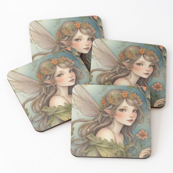 Item preview, Enchanting Forest Fairy Watercolor Fantasy Art designed and sold by ECCreationx.