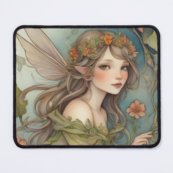 Item preview, Enchanting Forest Fairy Watercolor Fantasy Art designed and sold by ECCreationx.