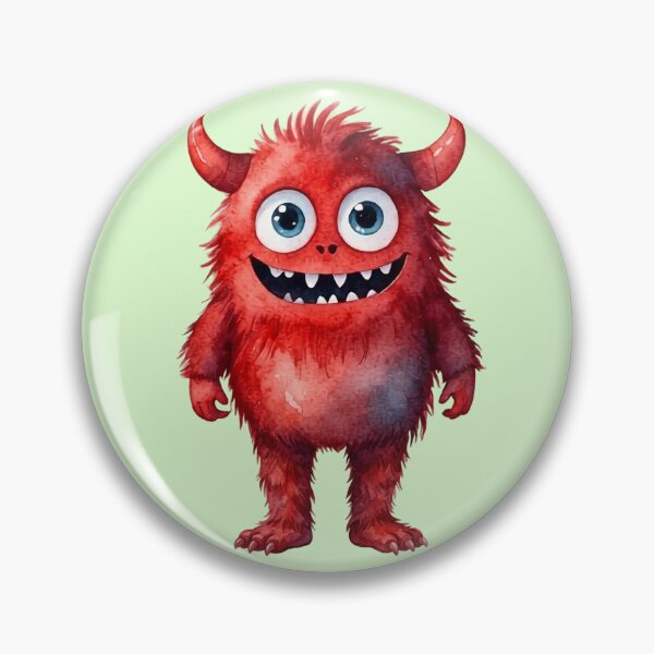 Item preview, Cute little red monster. Minimalistic baby monster. designed and sold by NewtBoo.