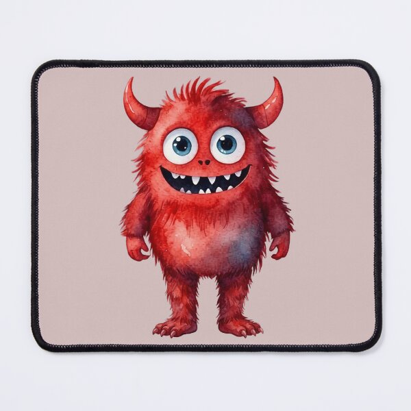 Item preview, Cute little red monster. Minimalistic baby monster. designed and sold by NewtBoo.